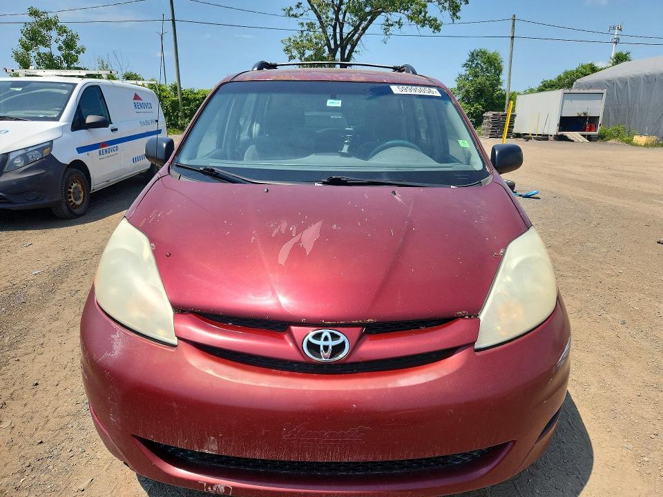 2007 Toyota Sienna VIN 5TDZK29C27S044325 COPART salvage auction — MINOR DENT/SCRATCHES, Qc - Aucune Mention, sold $700 on 2026-07-28 (photo 5)