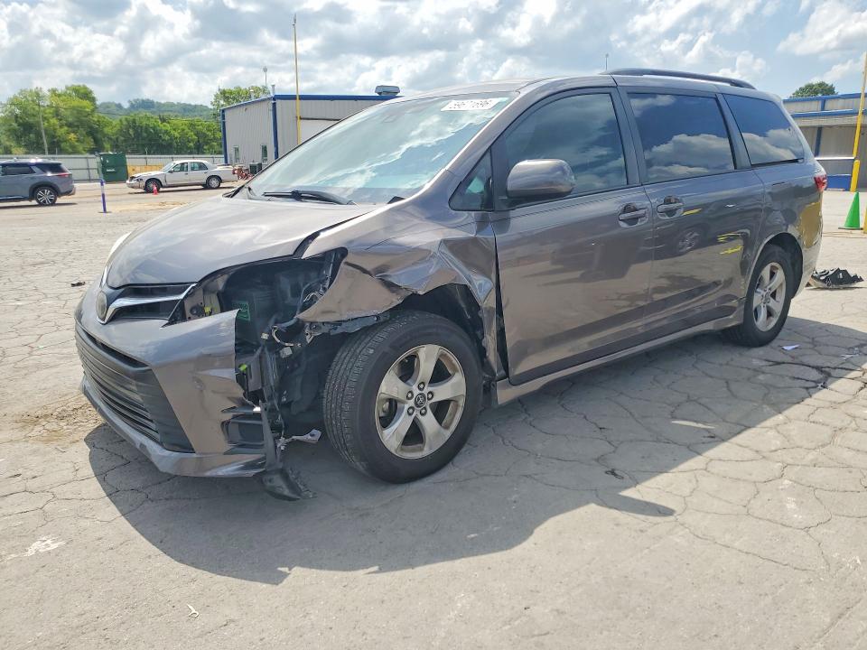 2020 Toyota Sienna VIN 5TDKZ3DC6LS030092 COPART salvage auction — FRONT END, Tn - Salvage Certificate, sold $6,100 on 2026-07-15 (photo 1)