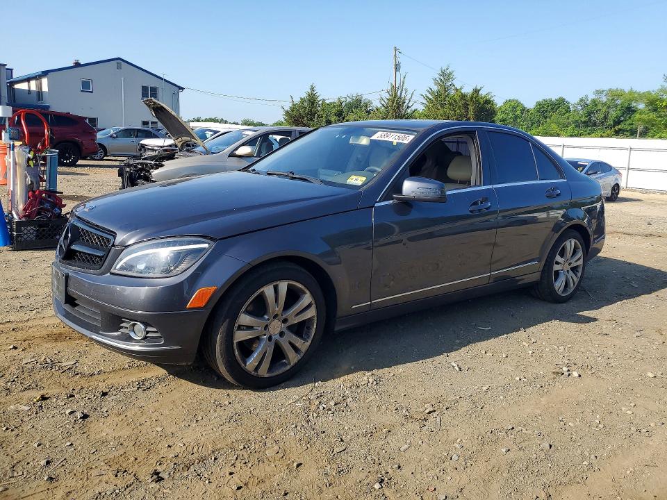 2011 Mercedes-benz C class VIN WDDGF8BB4BF542170 COPART salvage auction — SIDE, Nj - Cert Of Title-Salvage, sold $425 on 2026-07-27 (photo 1)