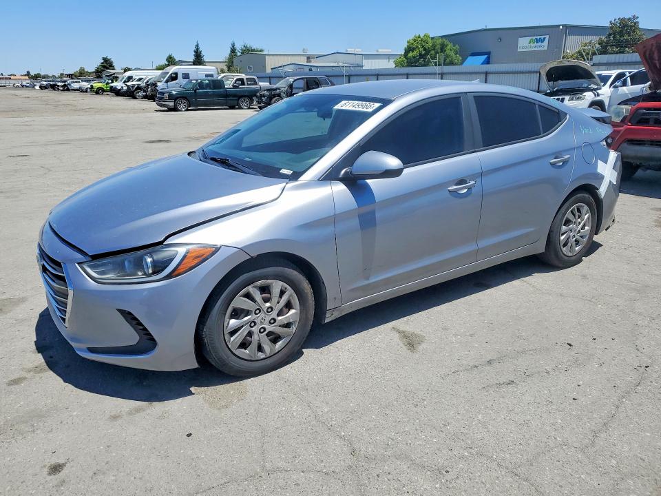 2017 Hyundai Elantra VIN 5NPD74LF6HH152495 COPART salvage auction — REAR END, Ca - Salvage Certificate, sold $225 on 2026-07-24 (photo 1)