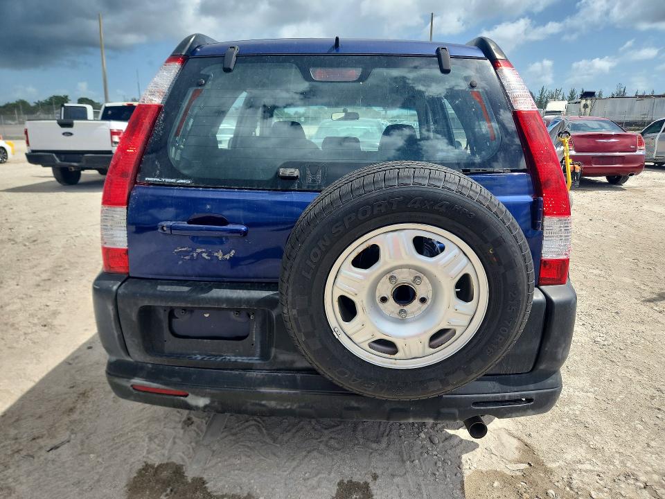 2006 Honda Cr-v VIN JHLRD78526C043205 COPART salvage auction — MINOR DENT/SCRATCHES, Fl - Cert Of Title-Rebuilt (P), sold $250 on 2026-07-21 (photo 6)