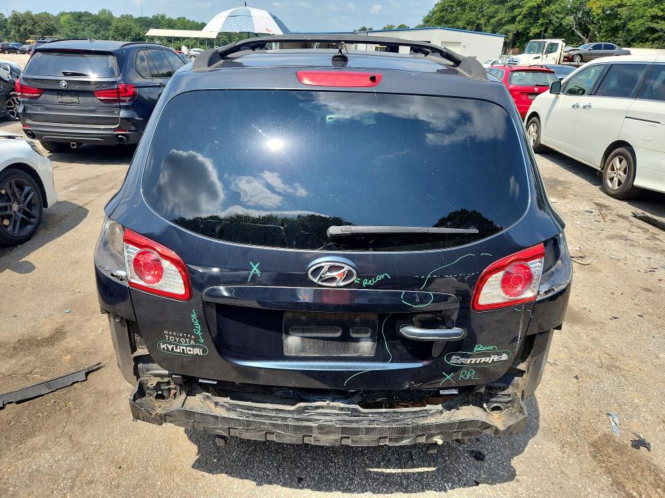 2011 Hyundai Santa fe VIN 5XYZG3AB1BG031193 COPART salvage auction — REAR END, Ga - Cert Of Title-Salvage, sold $1,350 on 2026-07-31 (photo 6)