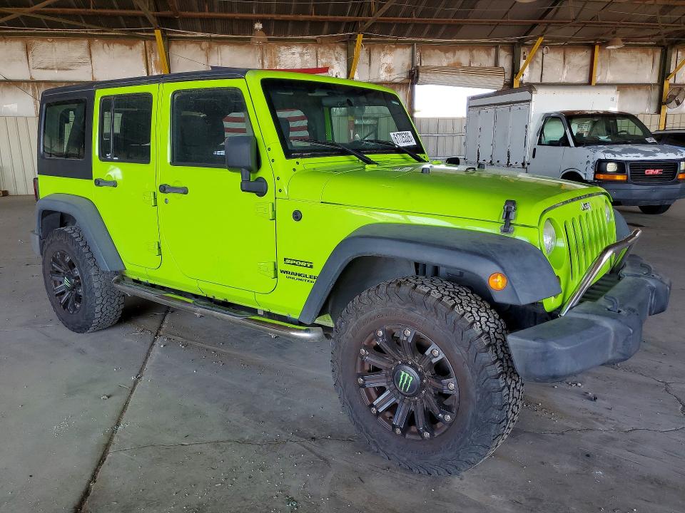 2012 Jeep Wrangler / VIN 1C4BJWDG4CL283697 COPART salvage auction — FRONT END, AZ - CERTIFICATE OF TITLE, sold $250 on 2026-08-03 (photo 4)