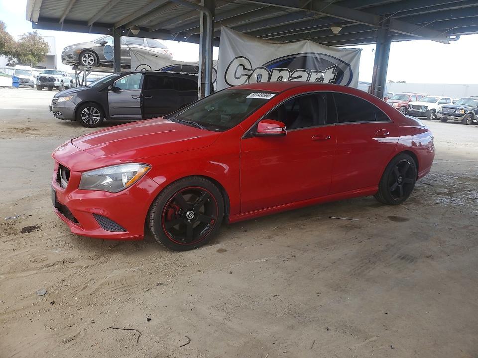2015 Mercedes-benz Cla-klasse VIN WDDSJ4EB7FN197662 COPART salvage auction — FRONT END, Ca - Salvage Certificate, sold $1,550 on 2026-07-28 (photo 1)