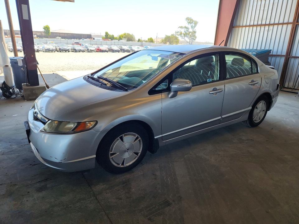 2008 Honda Civic hybrid VIN JHMFA36288S006595 COPART salvage auction — REAR END, CA - SALVAGE CERTIFICATE, sold $1,250 on 2026-07-20 (photo 1)