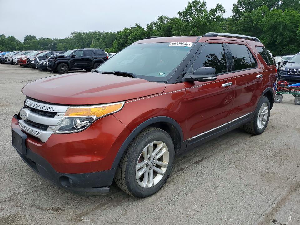 2014 Ford Explorer VIN 1FM5K8D86EGB88936 COPART salvage auction — FRONT END, Pa - Certificate Of Salvage, sold $1,500 on 2026-07-30 (photo 1)