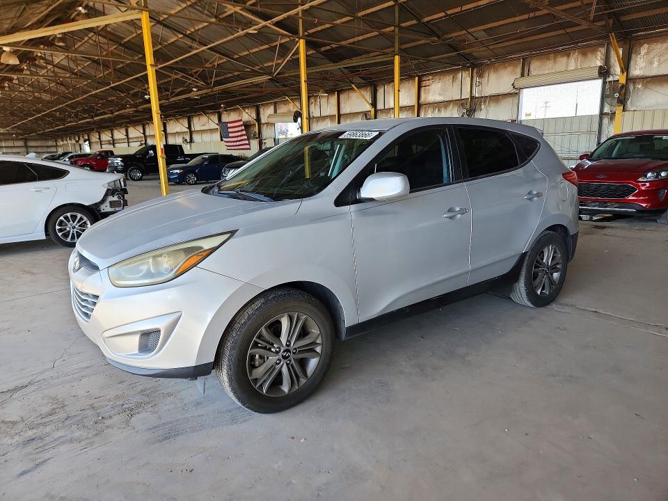 2015 Hyundai Tucson VIN KM8JT3AF3FU991806 COPART salvage auction — REAR END, Az - Cert Of Title - Salvage, sold $3,250 on 2026-07-27 (photo 1)