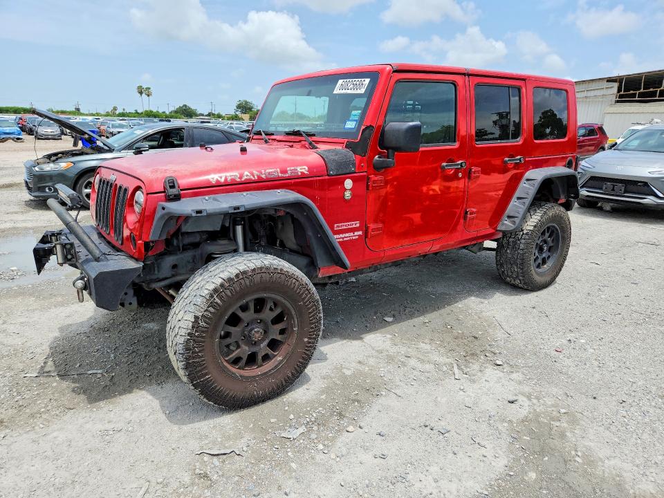 2010 Jeep Wrangler unlimited VIN 1J4BA3H10AL123991 COPART salvage auction — MECHANICAL, Tx - Bonded Title - Clean (P), sold $1,850 on 2026-07-23 (photo 1)