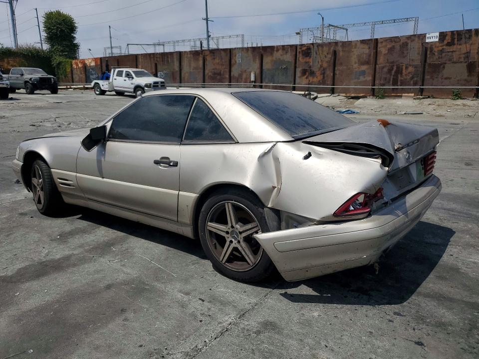 1997 Mercedes-benz Sl-class VIN WDBFA67F0VF151038 COPART salvage auction — REAR END, Ca - Dis/Dlr/Exp Clean W/Salv Hist, sold $1,150 on 2026-07-17 (photo 2)