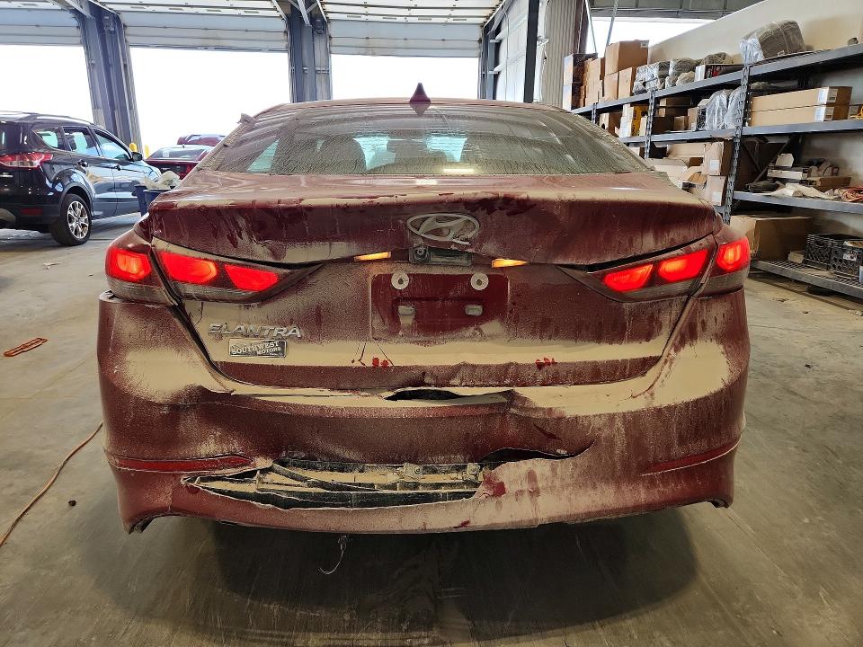 2017 Hyundai Elantra VIN KMHD84LF0HU238593 COPART salvage auction — REAR END, Ne - Cert Of Title-Salvage, sold $250 on 2026-07-28 (photo 6)