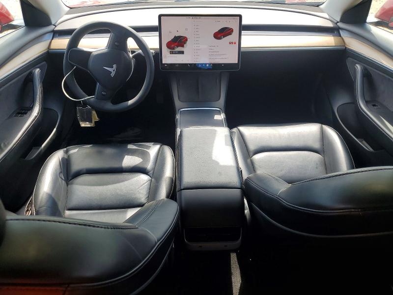 2022 Tesla Model 3 VIN 5YJ3E1EA1NF187747 COPART salvage auction — REAR END, MD - CERTIFICATE OF TITLE, sold $7,200 on 2026-07-27 (photo 8)