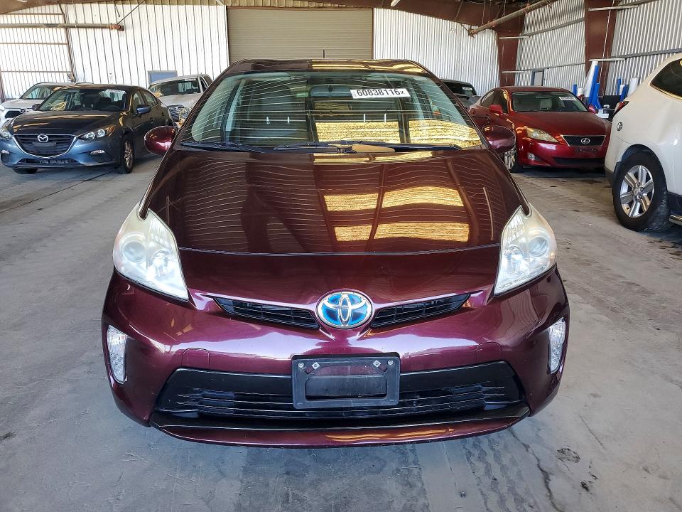 2013 Toyota Prius VIN JTDKN3DUXD5619772 COPART salvage auction — REAR END, CA - DLR/DIS/EXP ONLY SALVAGE TITLE, sold $2,850 on 2026-07-17 (photo 5)