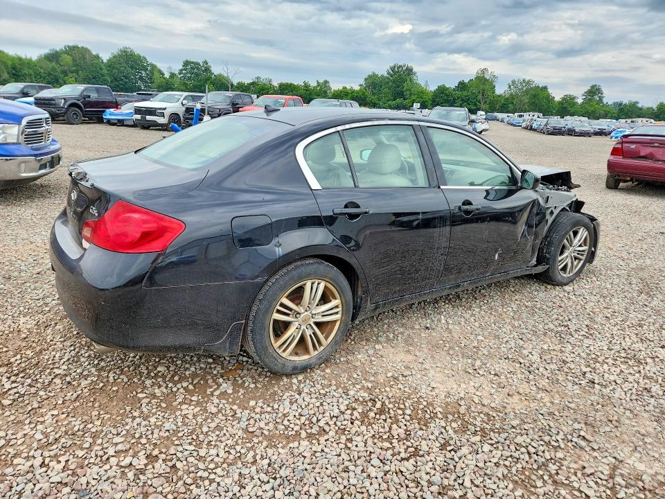 2011 Infiniti G25 VIN JN1DV6AR1BM450046 COPART salvage auction — FRONT END, NY - MV-907A SALVAGE CERTIFICATE, sold $450 on 2026-07-08 (photo 3)