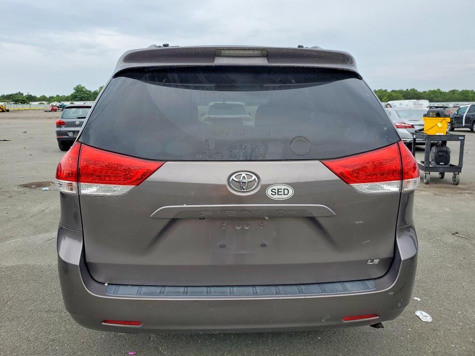 2011 Toyota Sienna VIN 5TDKK3DC3BS095646 COPART salvage auction — FRONT END, NY - MV-907A SALVAGE CERTIFICATE, sold $500 on 2026-07-20 (photo 6)