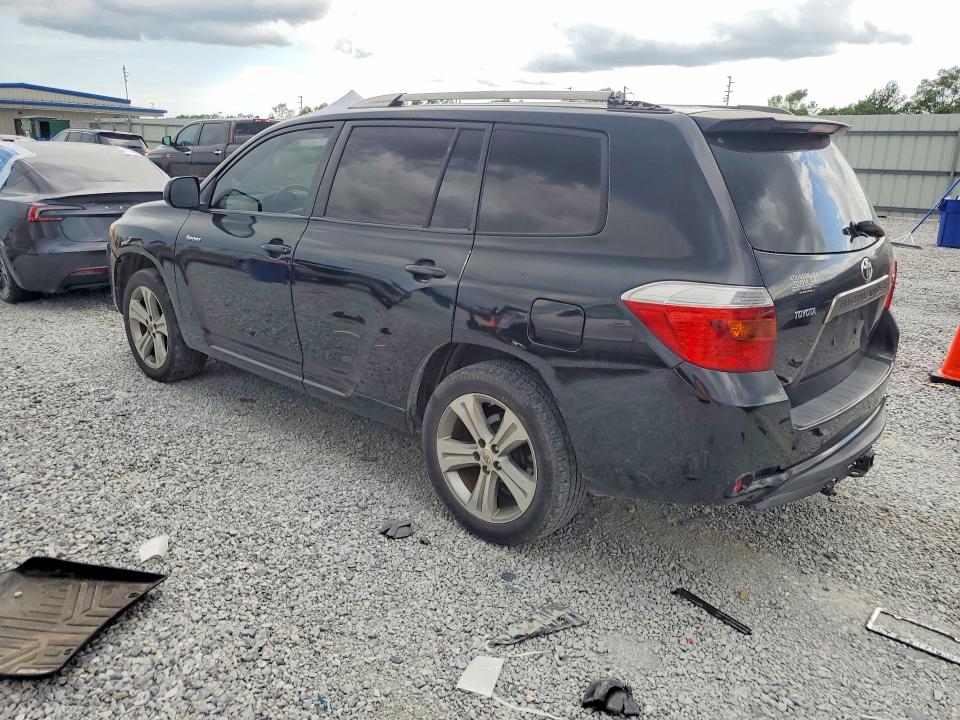 2008 Toyota Highlander VIN JTEDS43A282053656 COPART salvage auction — WATER/FLOOD, La - Cert Of Title-Salvage Flood, sold $1,550 on 2026-07-27 (photo 2)