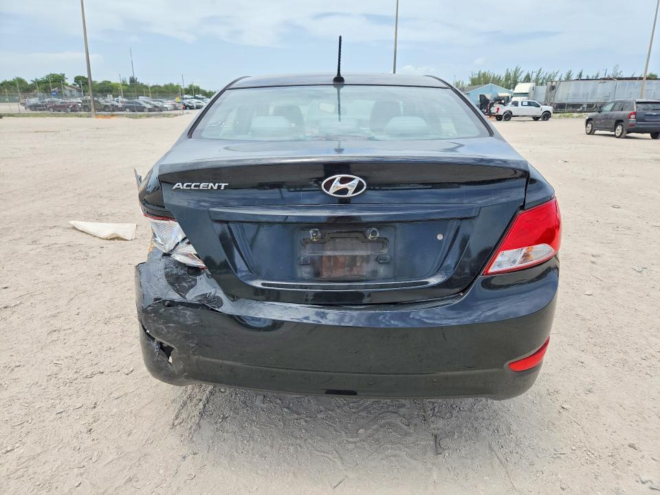 2017 Hyundai Accent VIN KMHCT4AEXHU188306 COPART salvage auction — REAR END, Fl - Cert Of Title Slvg Rebuildable, sold $650 on 2026-07-28 (photo 6)