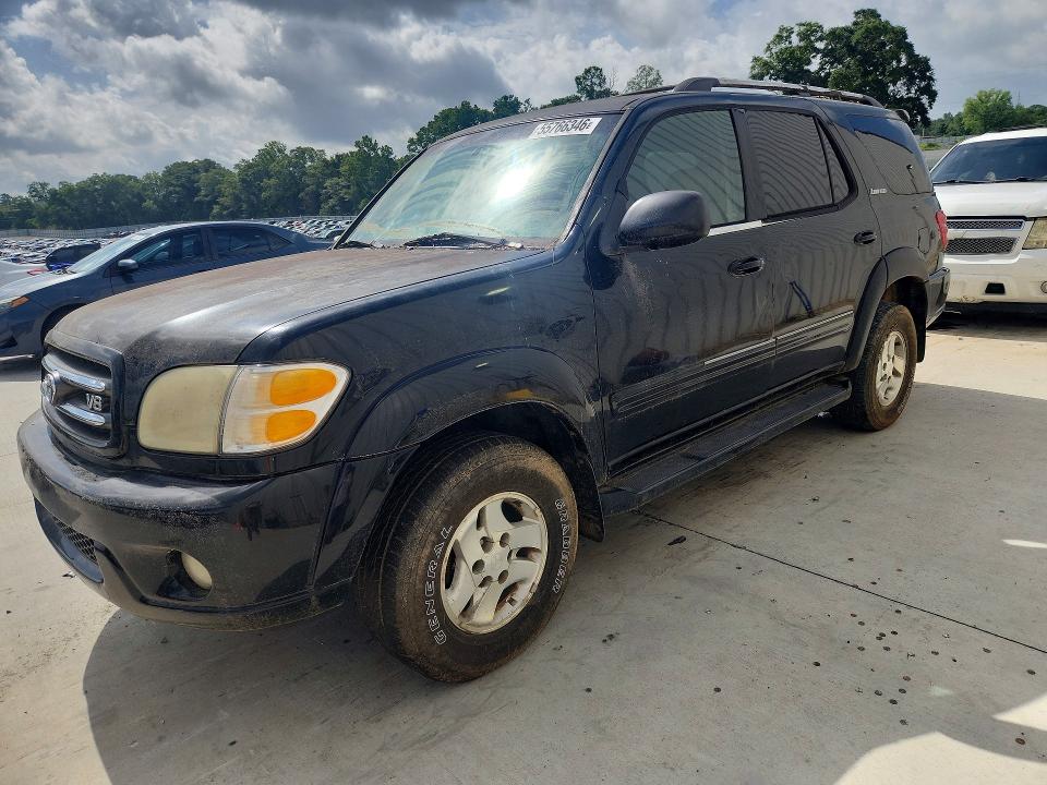2001 Toyota Sequoia VIN 5TDZT38A31S047681 COPART salvage auction — NORMAL WEAR, Ga - Certificate Of Title, sold $525 on 2026-07-30 (photo 1)