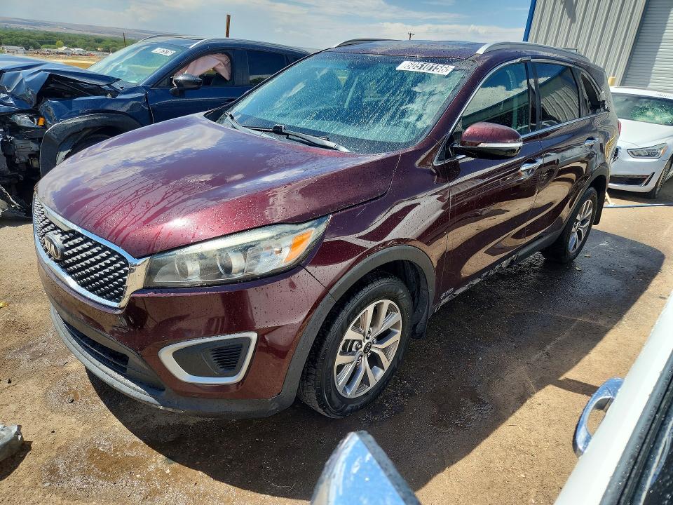 2018 Kia Sorento VIN 5XYPGDA30JG413154 COPART salvage auction — REAR END, Nm - Certificate Of Title, sold $200 on 2026-07-28 (photo 1)