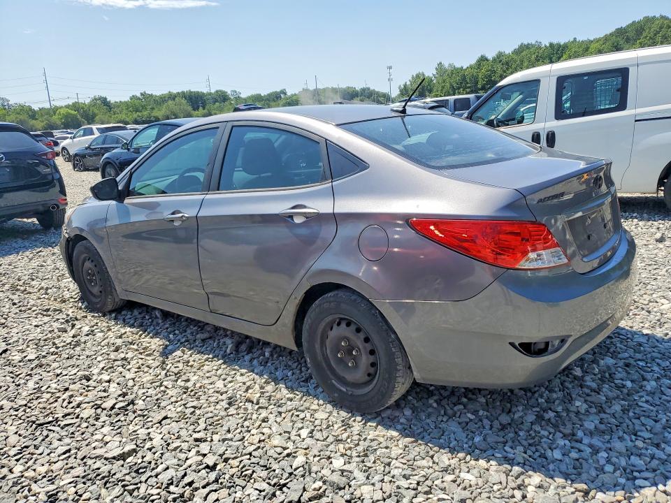 2014 Hyundai Accent VIN KMHCT4AE6EU637878 COPART salvage auction — REAR END, Ma - Cert Of Title-Reconstrctd Coll, sold $400 on 2026-07-31 (photo 2)