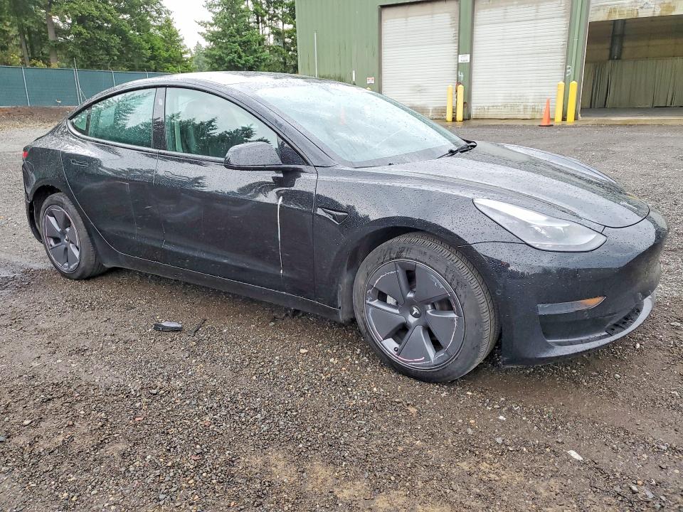 2022 Tesla Model 3 VIN 5YJ3E1EA2NF287999 COPART salvage auction — REAR END, Wa - Vehicle Cert Of Ownership-Titl, sold $125 on 2026-07-27 (photo 4)