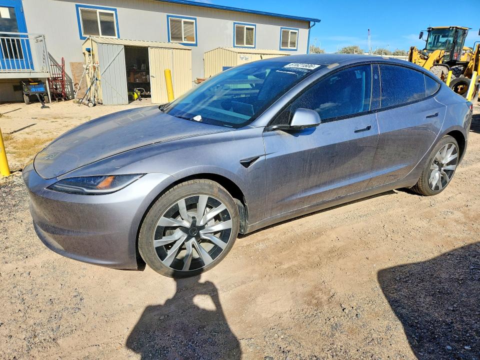 2025 Tesla Model 3 VIN 5YJ3E1EB0SF996757 COPART salvage auction — WATER/FLOOD, Hi - Bill Of Sale - Parts Only, sold $3,150 on 2026-09-04 (photo 1)