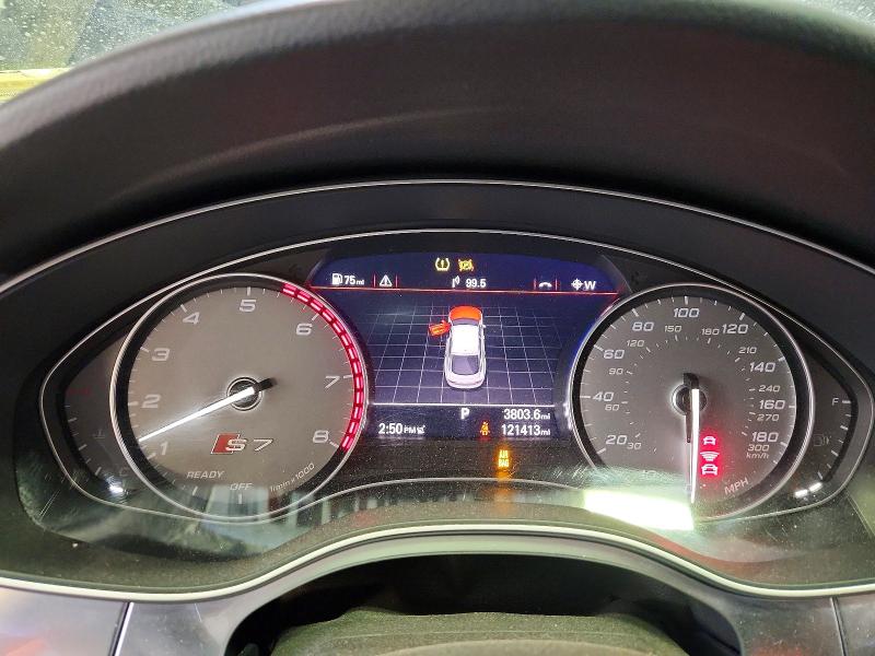 2017 Audi S7 VIN WAU2FAFCXHN117952 COPART salvage auction — FRONT END, NY - MV-907A SALVAGE CERTIFICATE, sold $6,300 on 2026-09-04 (photo 9)
