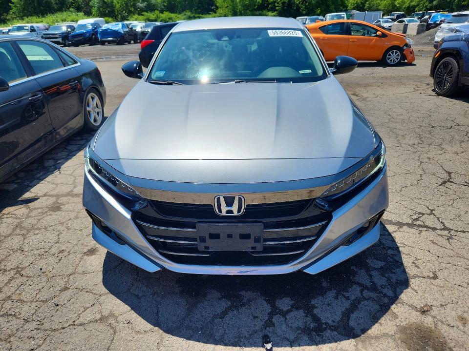 2022 Honda Accord VIN 1HGCV1F41NA114722 COPART salvage auction — FRONT END, Ma - Cert Of Title-Salvage, sold $8,800 on 2026-08-21 (photo 5)