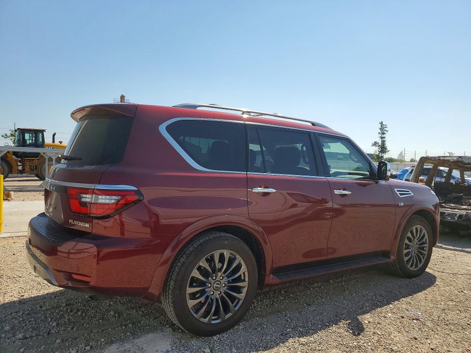 2022 Nissan Armada VIN JN8AY2DB6N9810213 COPART salvage auction — HAIL, IA - CERT OF TITLE-SALVAGE TITLE, sold $9,000 on 2026-09-02 (photo 3)