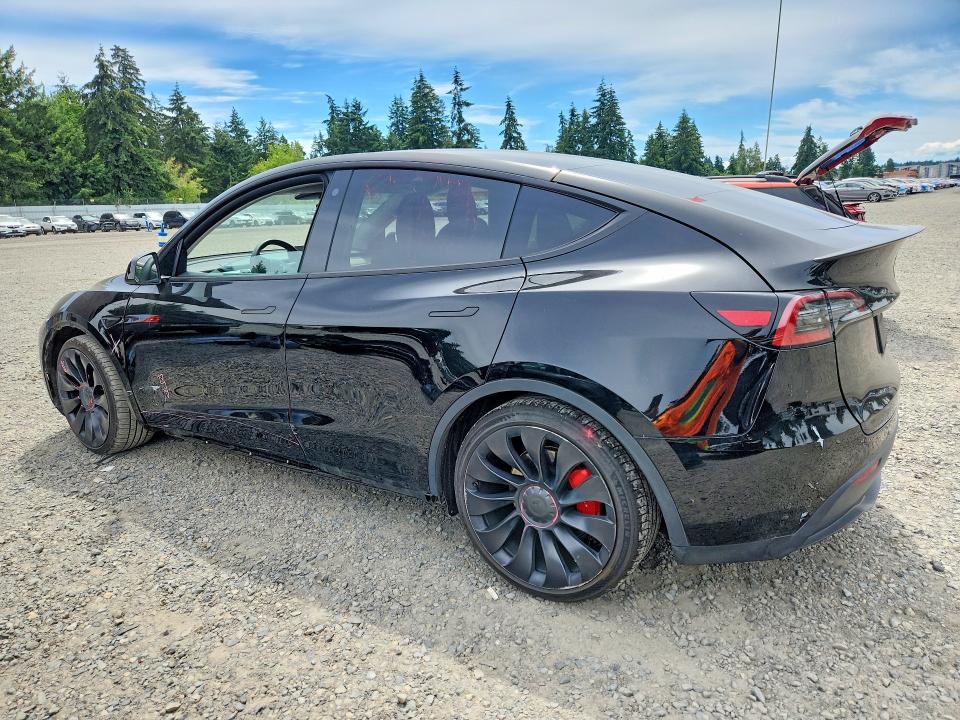 2022 Tesla Model y VIN 7SAYGDEF8NF347476 COPART salvage auction — FRONT END, WA - BILL OF SALE, sold $14,700 on 2026-07-10 (photo 2)