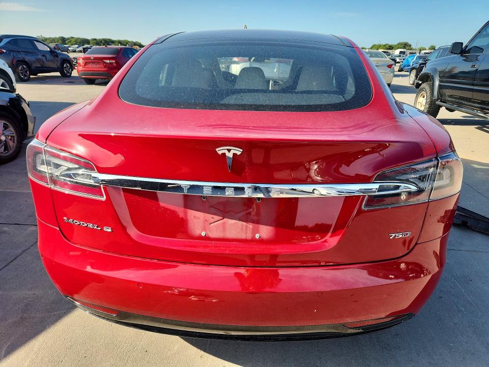 2016 Tesla Model s VIN 5YJSA1E2XGF156399 COPART salvage auction — SIDE, Salvage Title, sold $1,200 on 2026-07-30 (photo 6)