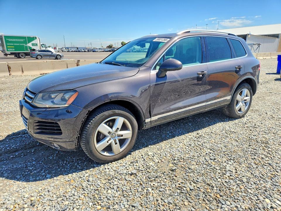 2011 Volkswagen Touareg VIN WVGFK9BP0BD003295 COPART salvage auction — FRONT END, CO - PUBLIC - SALVAGE TITLE (P), sold $350 on 2026-07-21 (photo 1)