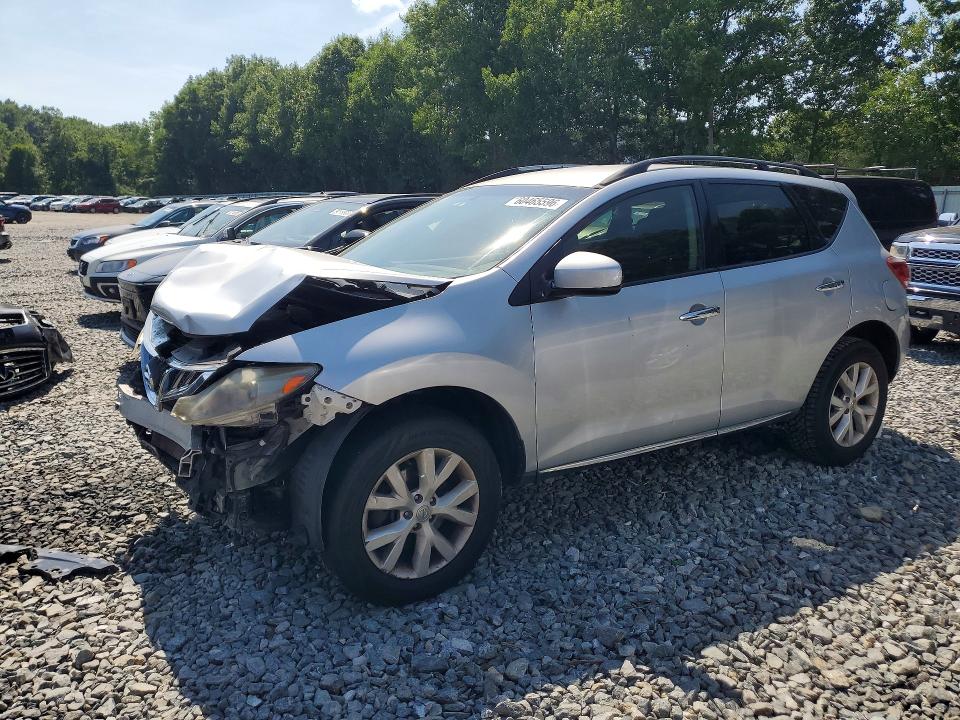 2013 Nissan Murano VIN JN8AZ1MW4DW318368 COPART salvage auction — FRONT END, Ma - Cert Of Title-Reconstrctd Coll, sold $125 on 2026-07-29 (photo 1)