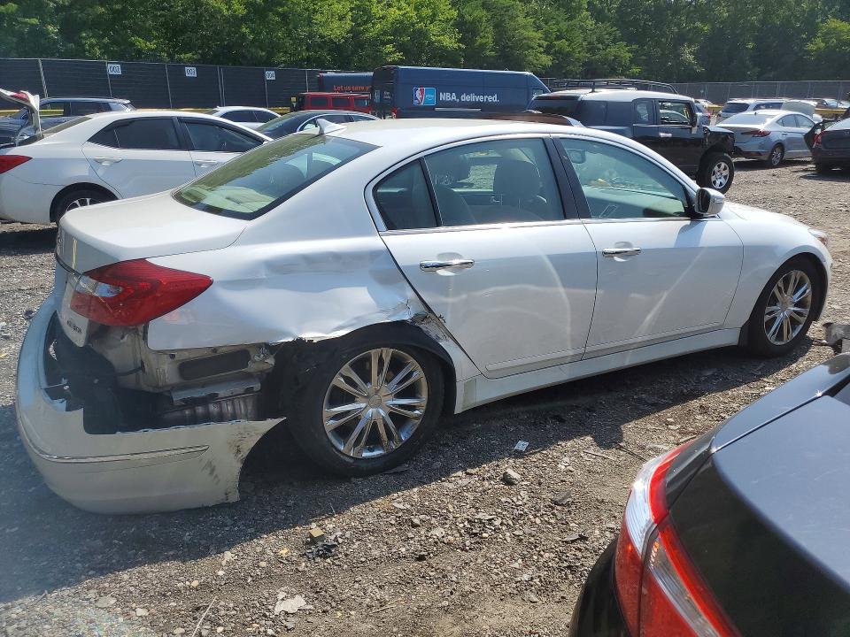 2012 Hyundai Genesis VIN KMHGC4DD1CU201067 COPART salvage auction — REAR END, Md - Cert Of Salvage > 75% Damage, sold $1,900 on 2026-07-10 (photo 3)