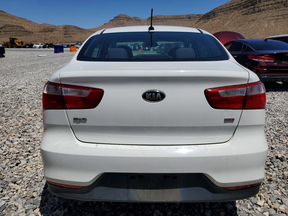 2016 Kia Rio VIN KNADM4A33G6654680 COPART salvage auction — MECHANICAL, Ca - Certificate Of Title, sold $275 on 2026-07-08 (photo 6)