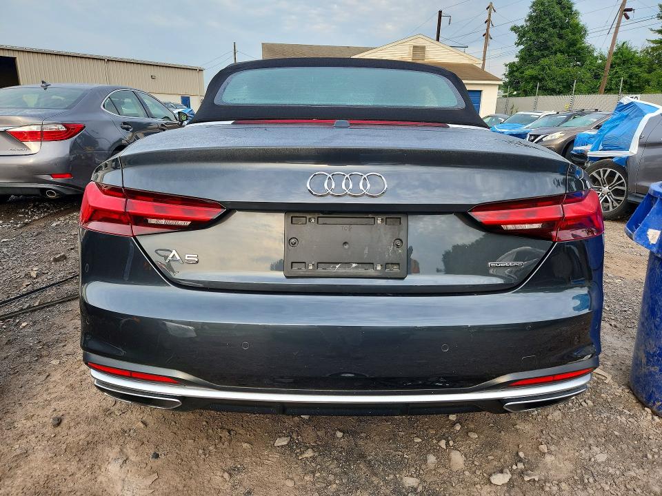 2022 Audi A5 VIN WAUWAGF57NN002113 COPART salvage auction — FRONT END, Pa - Certificate Of Salvage, sold $6,400 on 2026-07-27 (photo 6)