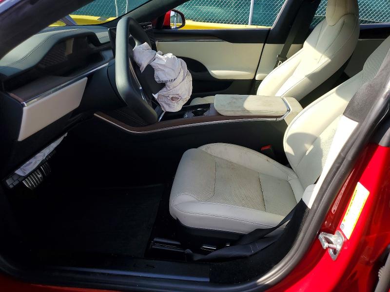 2022 Tesla Model s VIN 5YJSA1E52NF487971 COPART salvage auction — FRONT END, Co - Public - Salvage Title, sold $9,100 on 2026-08-04 (photo 7)