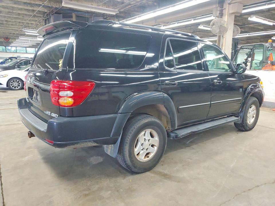 2001 Toyota Sequoia VIN 5TDBT48A71S013458 COPART salvage auction — SIDE, IL - CERTIFICATE OF TITLE, sold $575 on 2026-07-20 (photo 3)