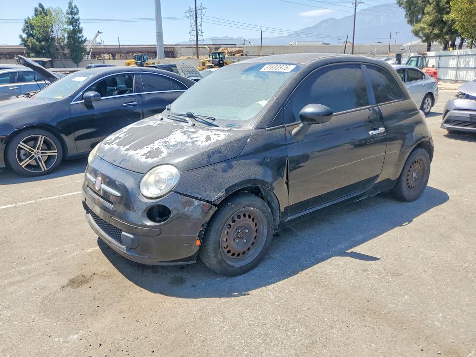 2012 Fiat 500 VIN 3C3CFFAR6CT314002 COPART salvage auction — MECHANICAL, Ca - Salvage Certificate, sold $225 on 2026-08-18 (photo 1)