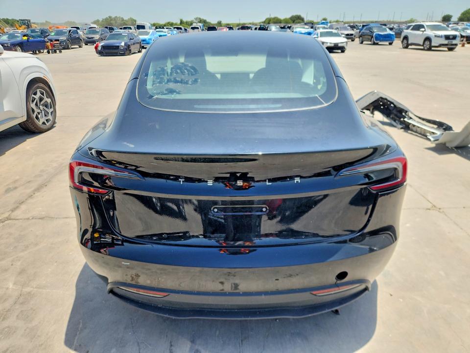 2024 Tesla Model 3 VIN 5YJ3E1EA3RF784615 COPART salvage auction — REAR END, MO - SALVAGE CERTIFICATE OF TITLE (P), sold $10,000 on 2026-07-27 (photo 6)