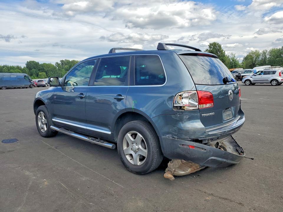 2005 Volkswagen Touareg VIN WVGBG77L25D013986 COPART salvage auction — REAR END, Or - Salvage Title Certificate, sold $100 on 2026-08-12 (photo 2)