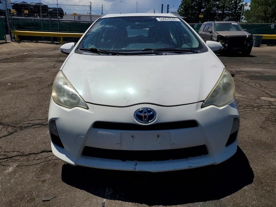 2012 Toyota Prius c VIN JTDKDTB30C1506075 COPART salvage auction — REAR END, CO - SALVAGE TITLE (P), sold $625 on 2026-07-28 (photo 5)
