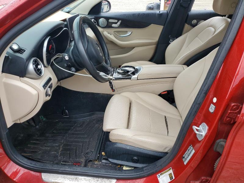 2016 Mercedes-benz C-klasse VIN WDDWF4KB7GR158328 COPART salvage auction — FRONT END, MA - CERT OF TITLE-RECONSTRCTD COLL, sold $3,100 on 2026-08-06 (photo 7)