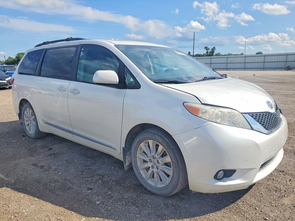 2015 Toyota Sienna VIN 5TDDK3DC1FS127458 COPART salvage auction — FRONT END, Ia - Cert Of Title-Prior Salvage, sold $5,600 on 2026-07-17 (photo 4)
