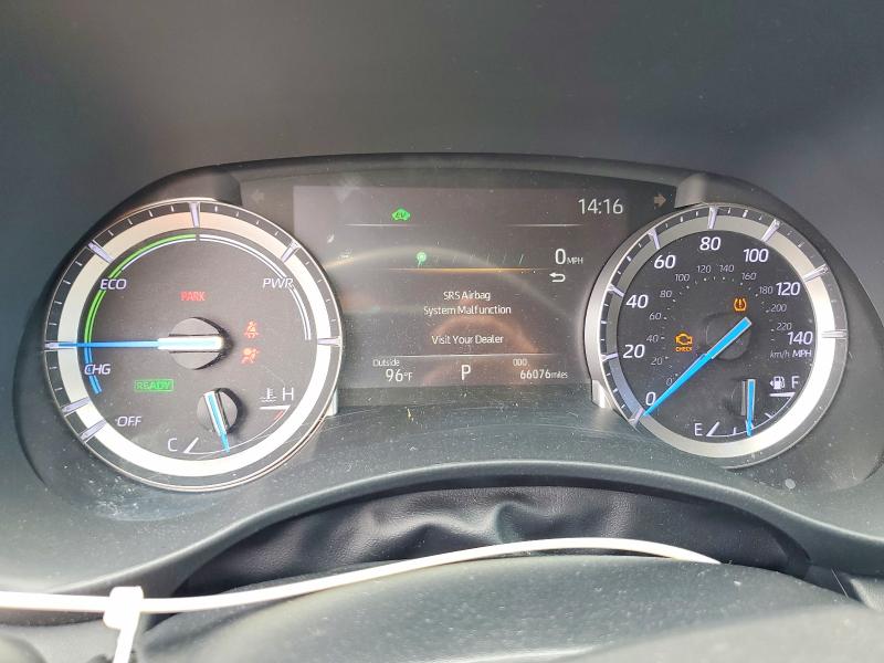 2022 Toyota Highlander VIN 5TDGBRCH5NS538843 COPART salvage auction — FRONT END, Pa - Certificate Of Salvage, sold $17,100 on 2026-08-21 (photo 9)