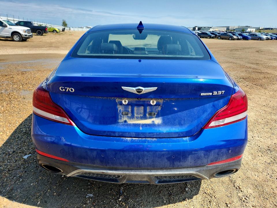 2020 Genesis G70 VIN KMTG74LE7LU055276 COPART salvage auction — SIDE, Ab - Bos - Active, sold $11,500 on 2026-08-27 (photo 6)