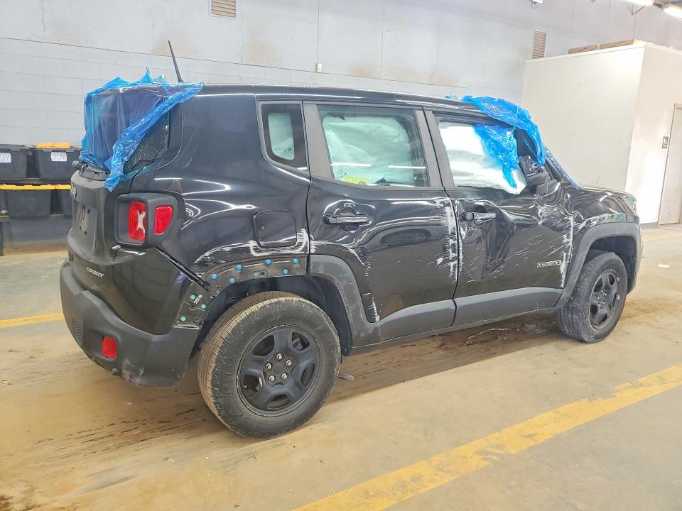 2019 Jeep Renegade VIN ZACNJBA12KPJ96426 COPART salvage auction — ROLLOVER, Nc - Salvage Certificate Of Title, sold $750 on 2026-08-12 (photo 3)