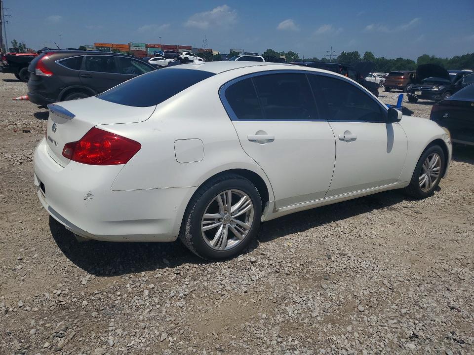 2011 Infiniti G25 VIN JN1DV6AR8BM650633 COPART salvage auction — WATER/FLOOD, OH - CERT OF TITLE-SALVAGE FLOOD, sold $375 on 2026-07-10 (photo 3)