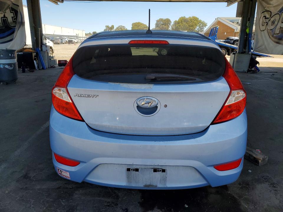 2014 Hyundai Accent VIN KMHCT5AE0EU164548 COPART salvage auction — VANDALISM, Ca - Salvage Certificate, sold $2,250 on 2026-07-14 (photo 6)