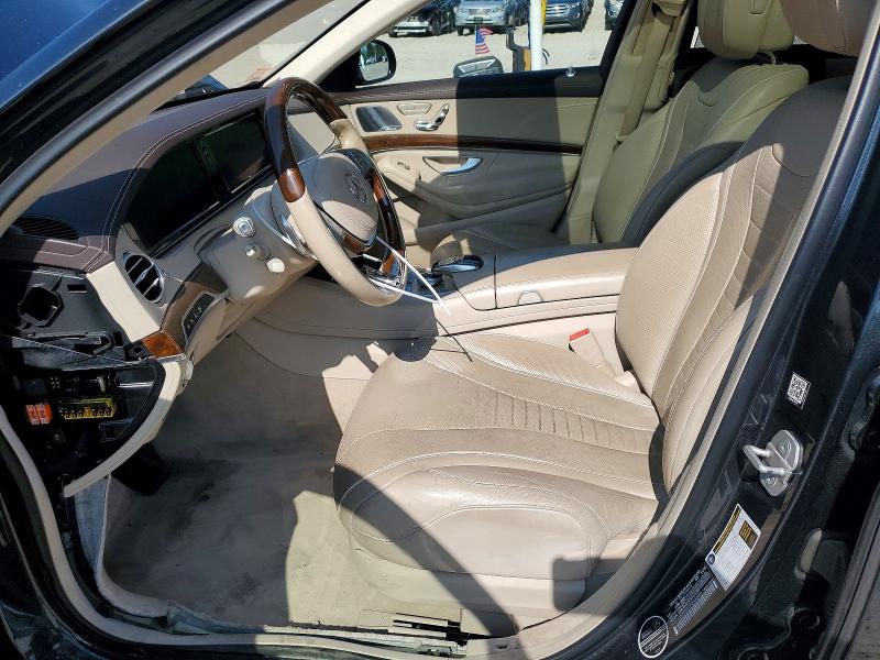 2016 Mercedes-benz S-klasse VIN WDDUG8FB4GA246385 COPART salvage auction — WATER/FLOOD, Ma - Cert Of Title-Reconstrctd Fld, sold $8,300 on 2026-08-10 (photo 7)