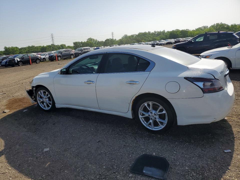 2012 Nissan Maxima VIN 1N4AA5AP7CC848430 COPART salvage auction — FRONT END, Il - Salvage Certificate, sold $450 on 2026-07-29 (photo 2)